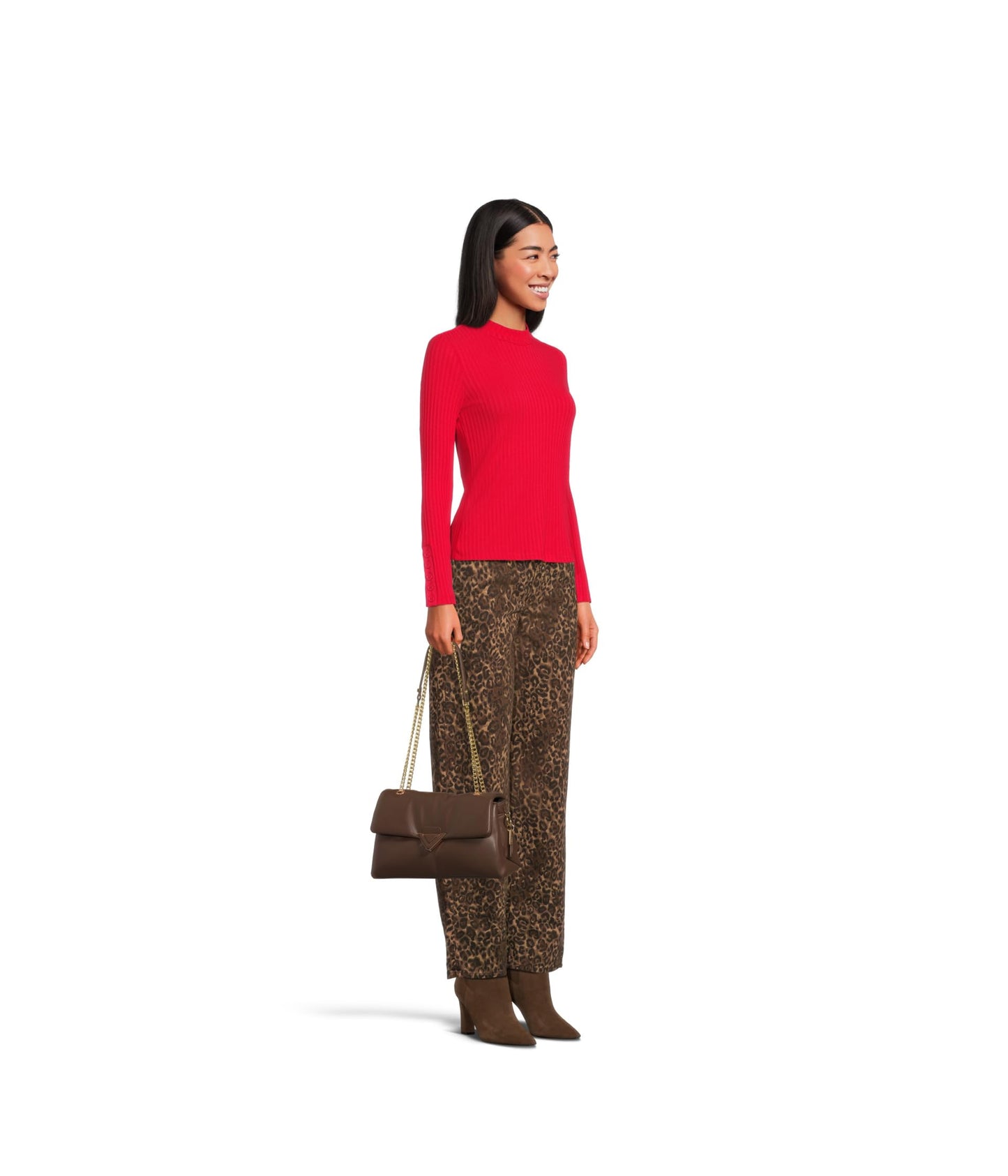 Aldo LARGESOFTPUFF Women's Brown Cross Body Bag