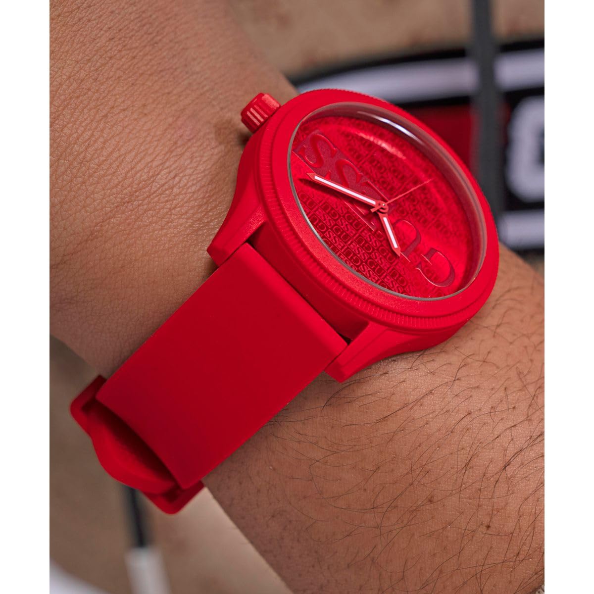 Guess Watches Analog Red Dial Men's Watch-GW0780G2