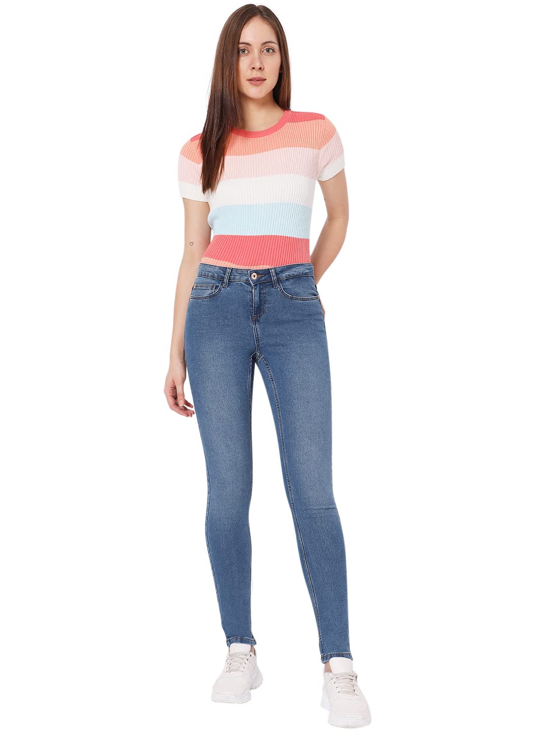 VERO MODA Regular Fit Jeans(214932502_Regatta_26)