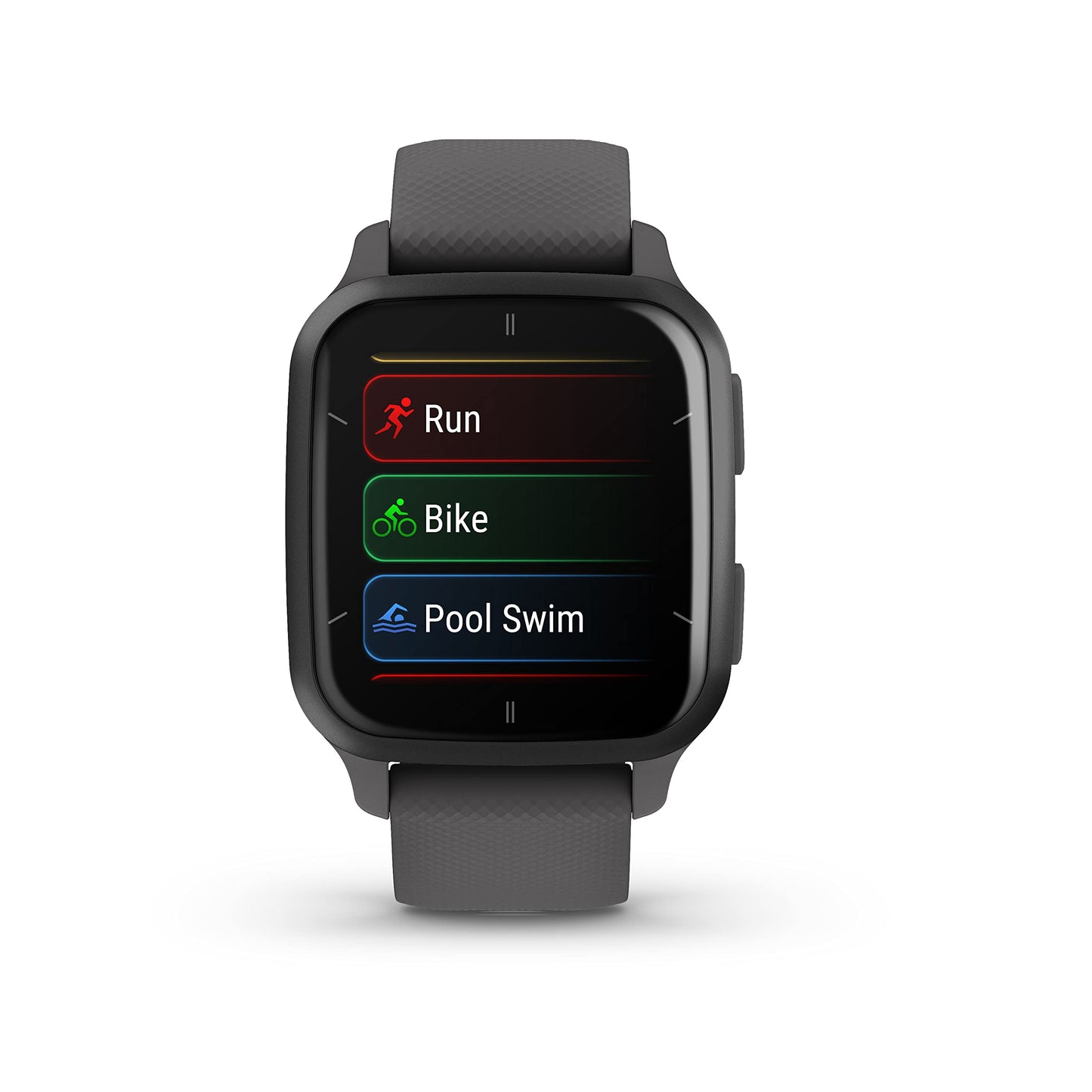 Garmin Venu Sq 2 GPS Smartwatch, All-Day Health Monitoring, Long-Lasting Battery Life, AMOLED Display, Slate and Shadow Gray