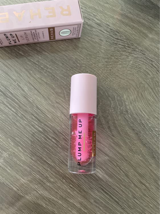 Makeup Revolution Rehab Plump Me Up Lip Serum for Dry and Chapped Lips, Nourish & Hydrate, Coconut Oil, Paraben & Cruelty-Free, Lip Oil Gloss - 4.6 Ml