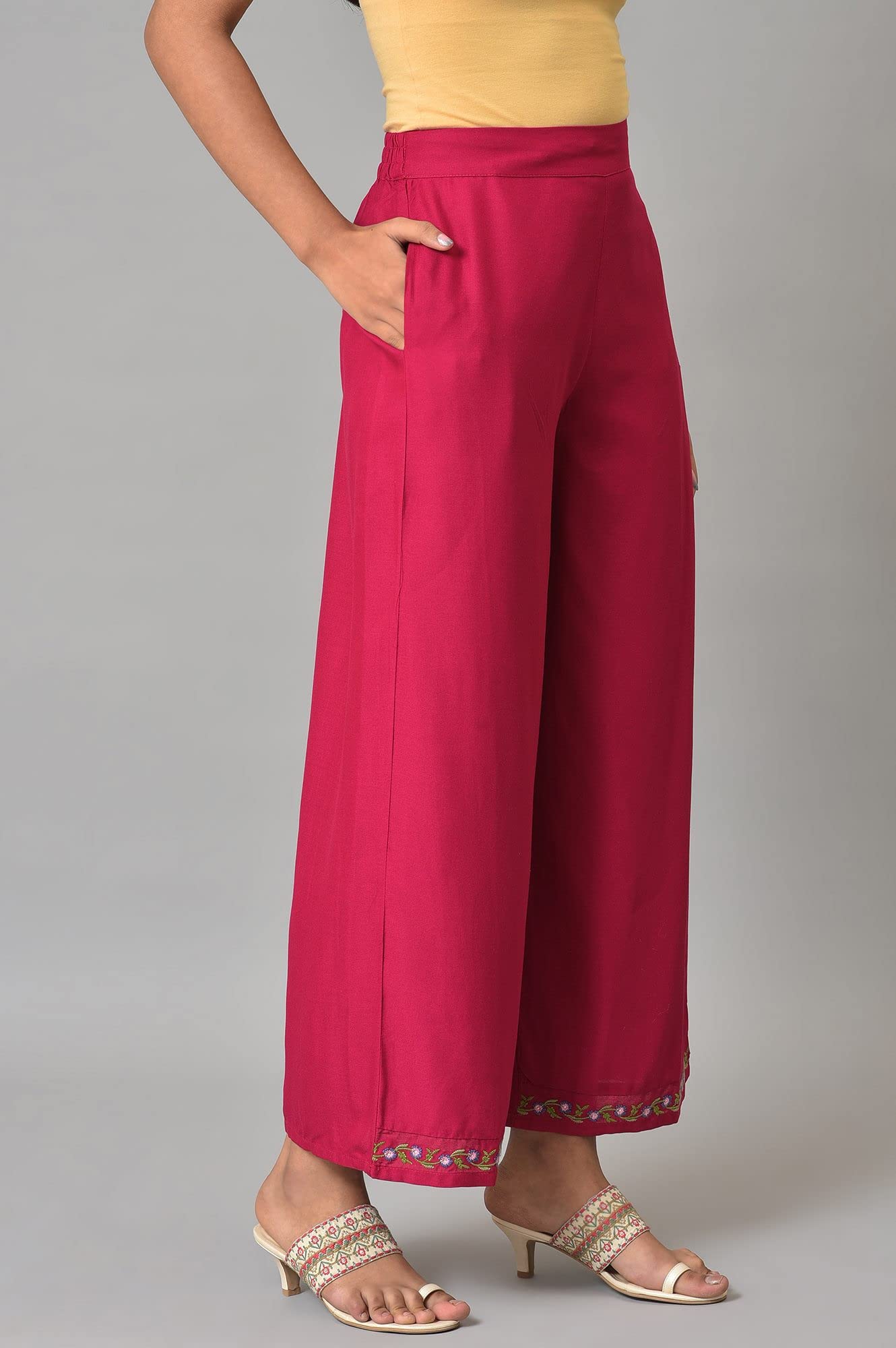W Strechable Parallel Pants for Women | Trousers for Women | W for Woman