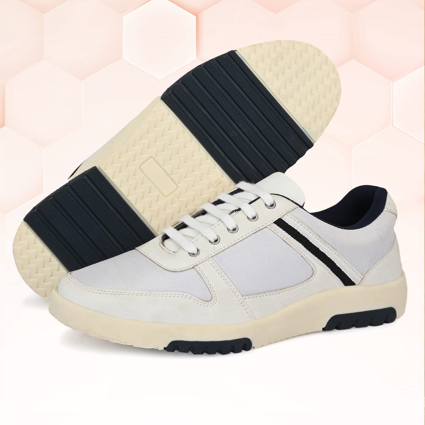 Centrino Casual Shoe for Men | Trendy Sneaker with Soft Cushioned Insole | Stylish, Durable & Comfortable Design | Ideal for Everyday Casual Wear & Outings 6007-01_White_8