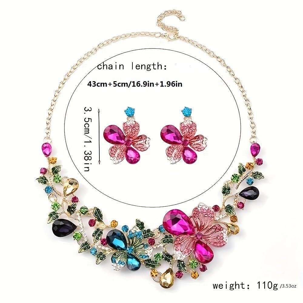 Shining Diva Fashion Necklace Jewellery Set for Women Latest Stylish Design Fancy Crystal (rrsd16639s)