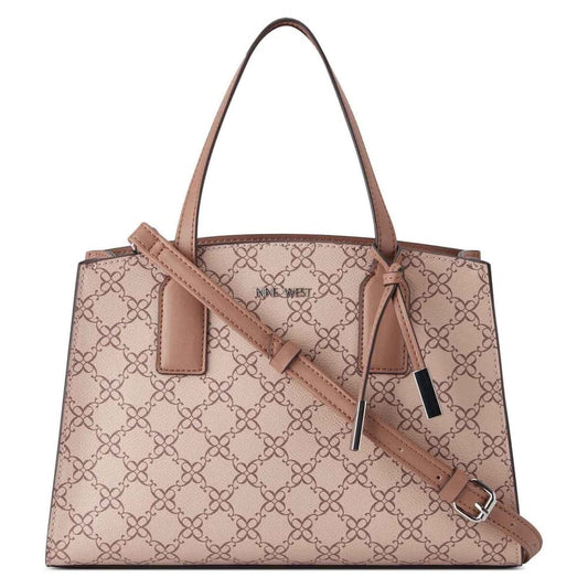 NINE WEST Therese Satchel Rose Dust Logo One Size