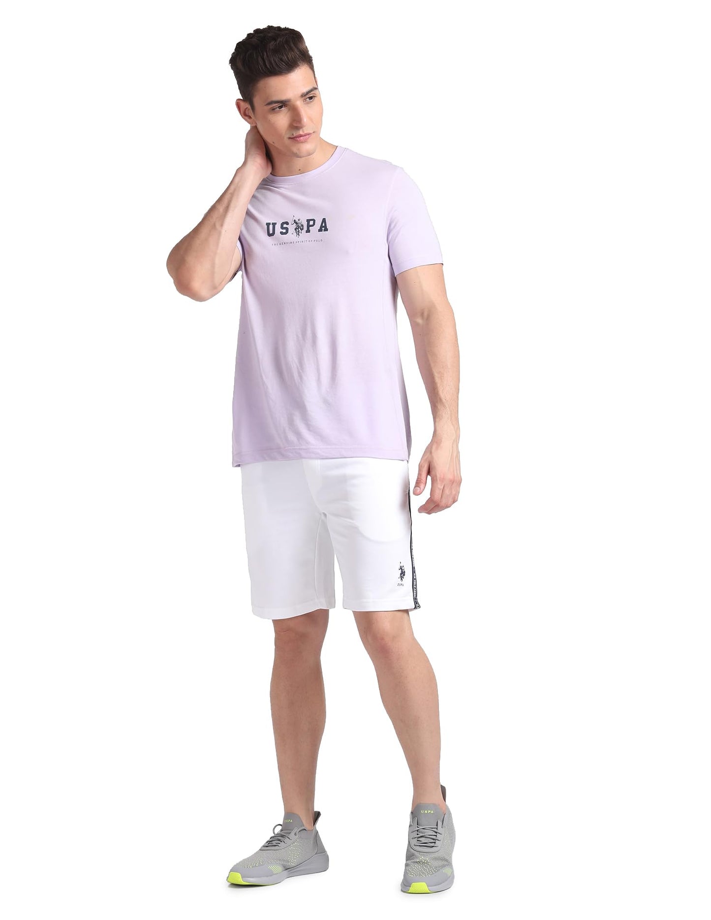 U.S. POLO ASSN. Men's Hybrid Shorts (LS003-PL_White