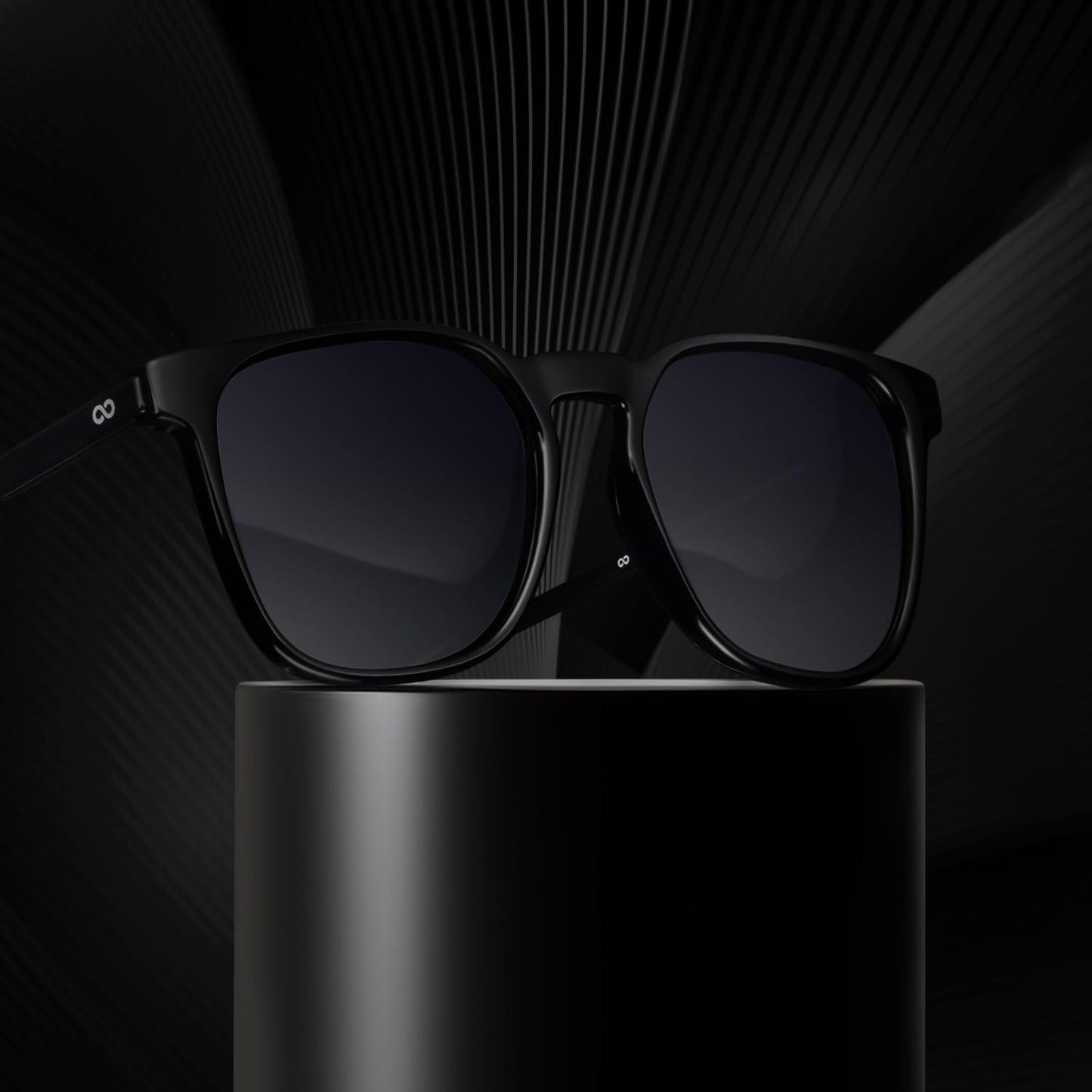 VINCENT CHASE EYEWEAR By Lenskart | Full Rim Wayfarer Branded Latest and Stylish Sunglasses | Polarized and 100% UV Protected | Men & Women | Large | VC S13980 (Color:-Black/Lens Blue)-Pack of 1