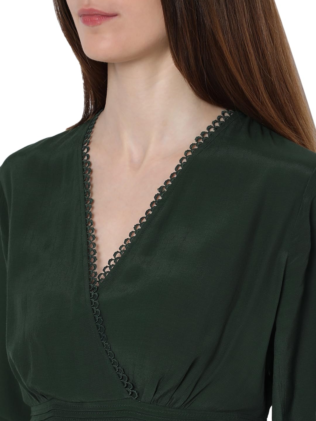 Vero Moda Women's Viscose Fit and Flare Maxi Dress (9010023-Duffel Bag_Duffel