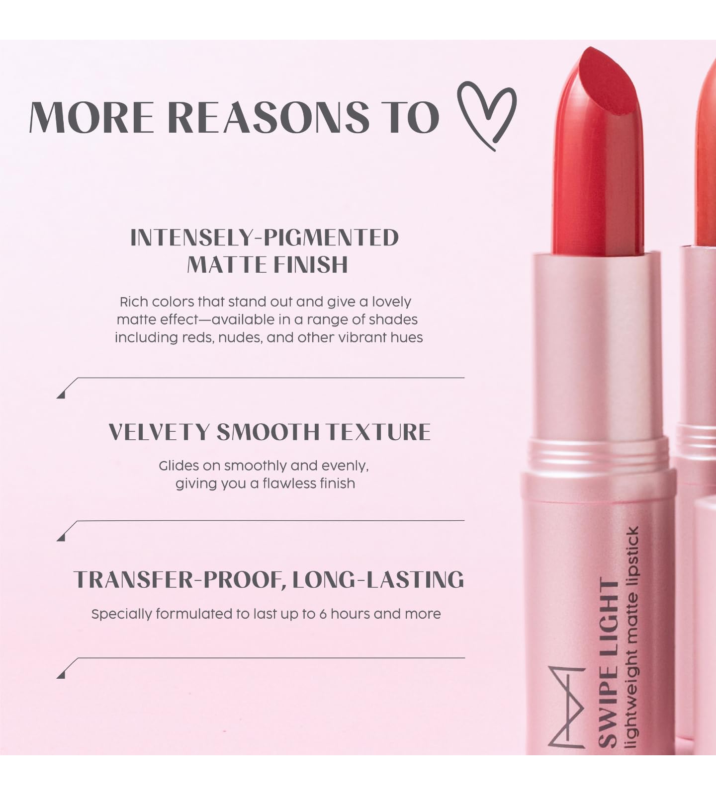 House of Makeup Nude Lipstick for Women | Matte Finish | Peach, Brown, Spiced Latte | 3.5 gms