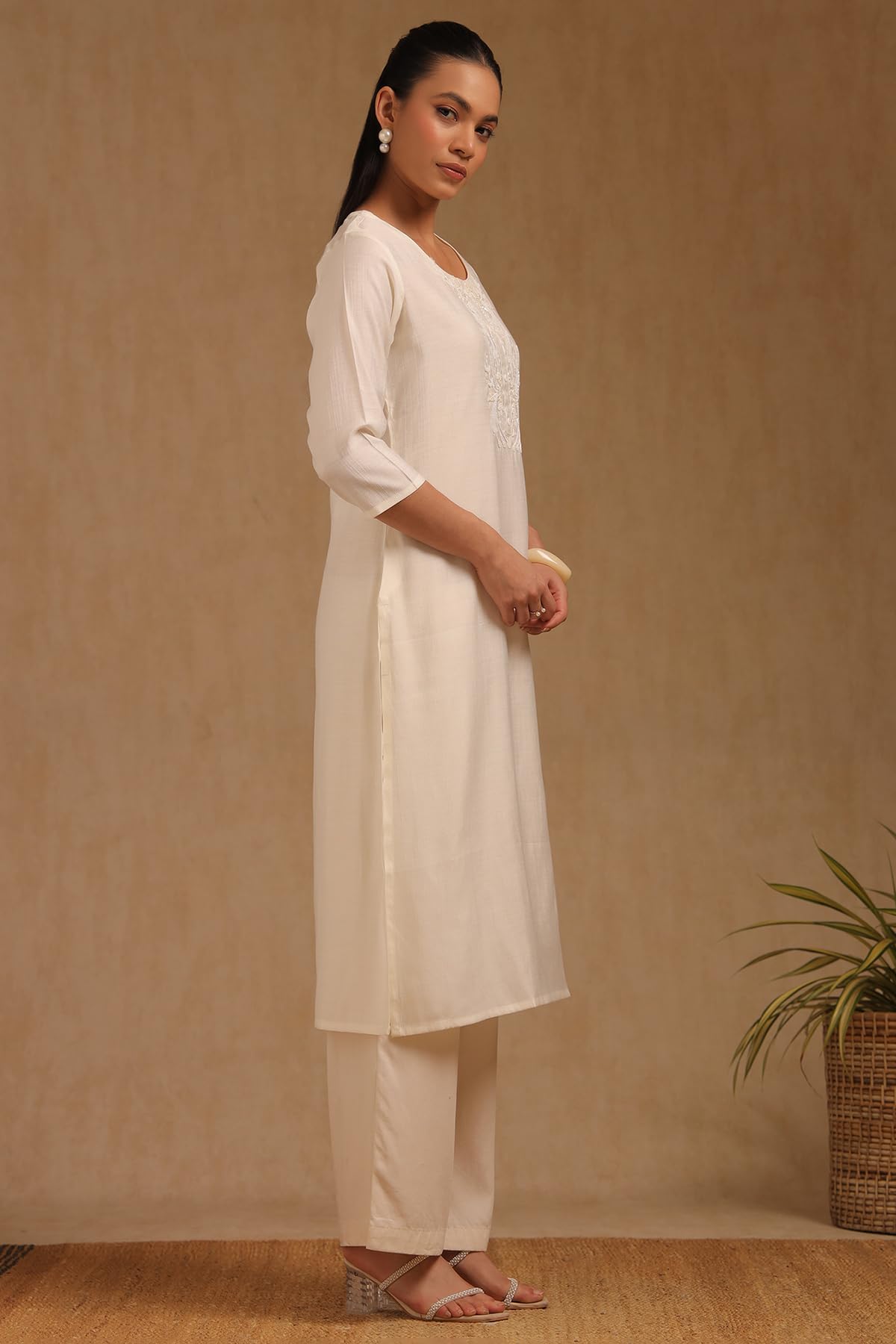 Soch Women's Gadwal Embroidered Kurta