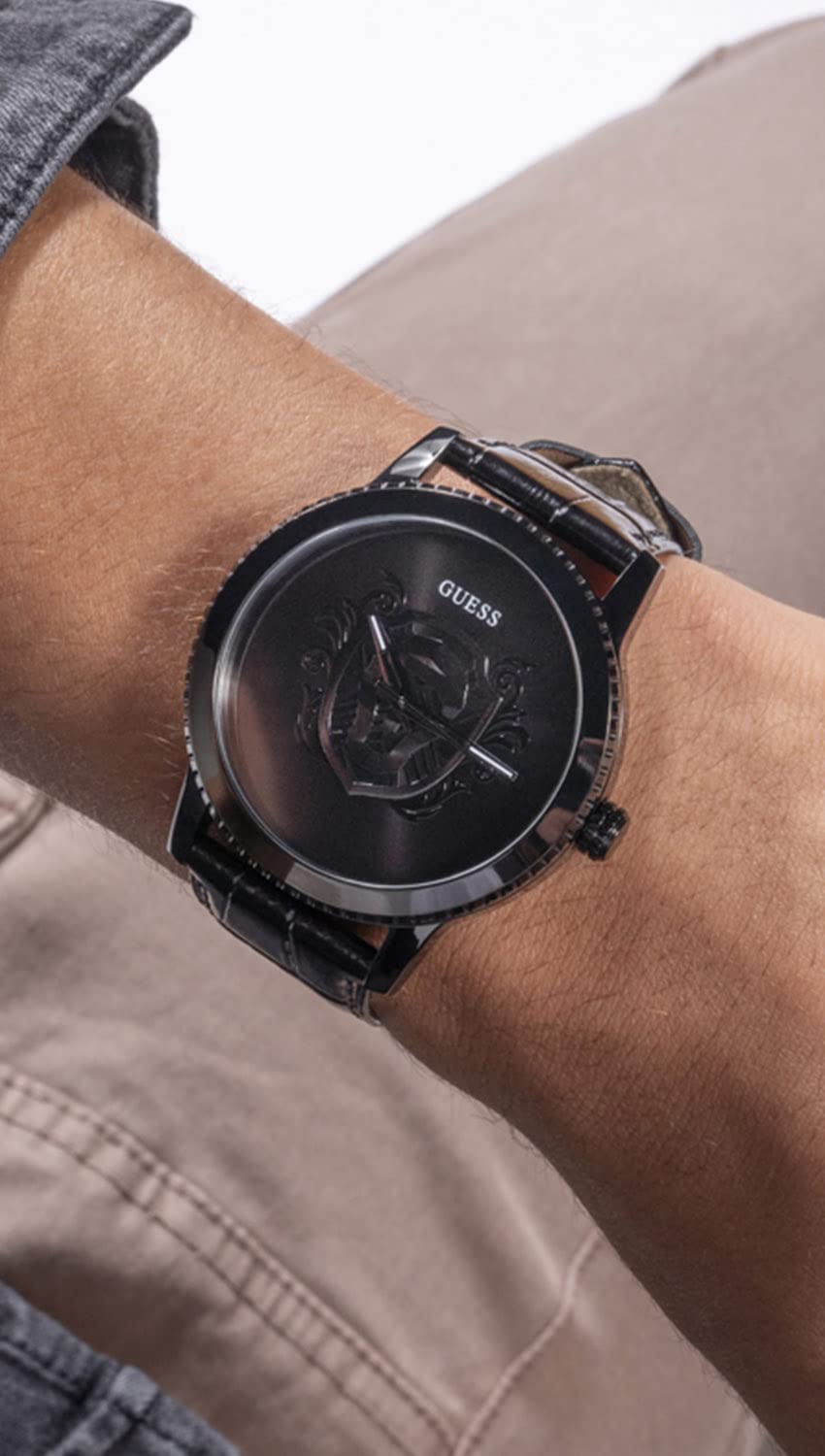 Guess Analogue Black Dial Men's Watch-GW0566G2