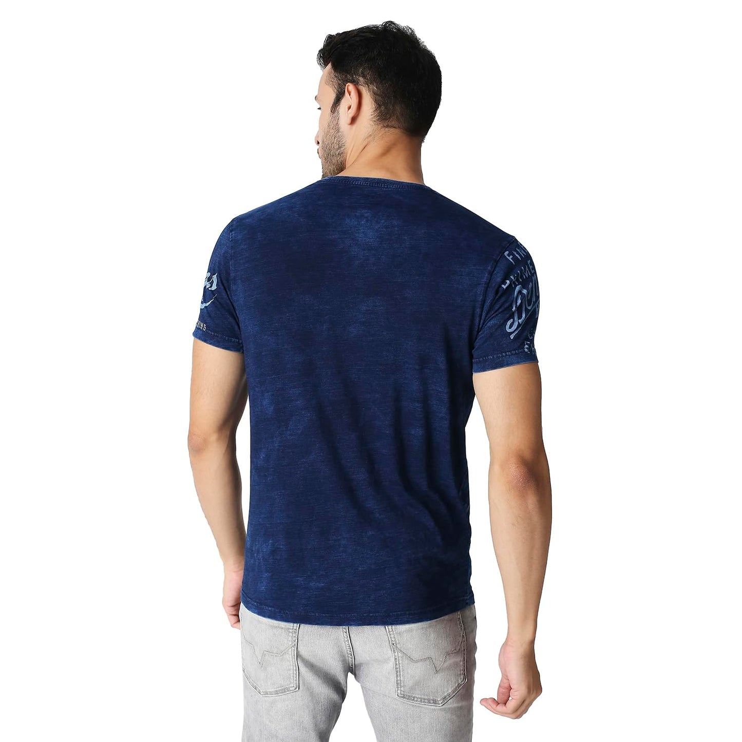 Pepe Jeans Men's Fitted T-Shirt (PM508832_Indigo S)
