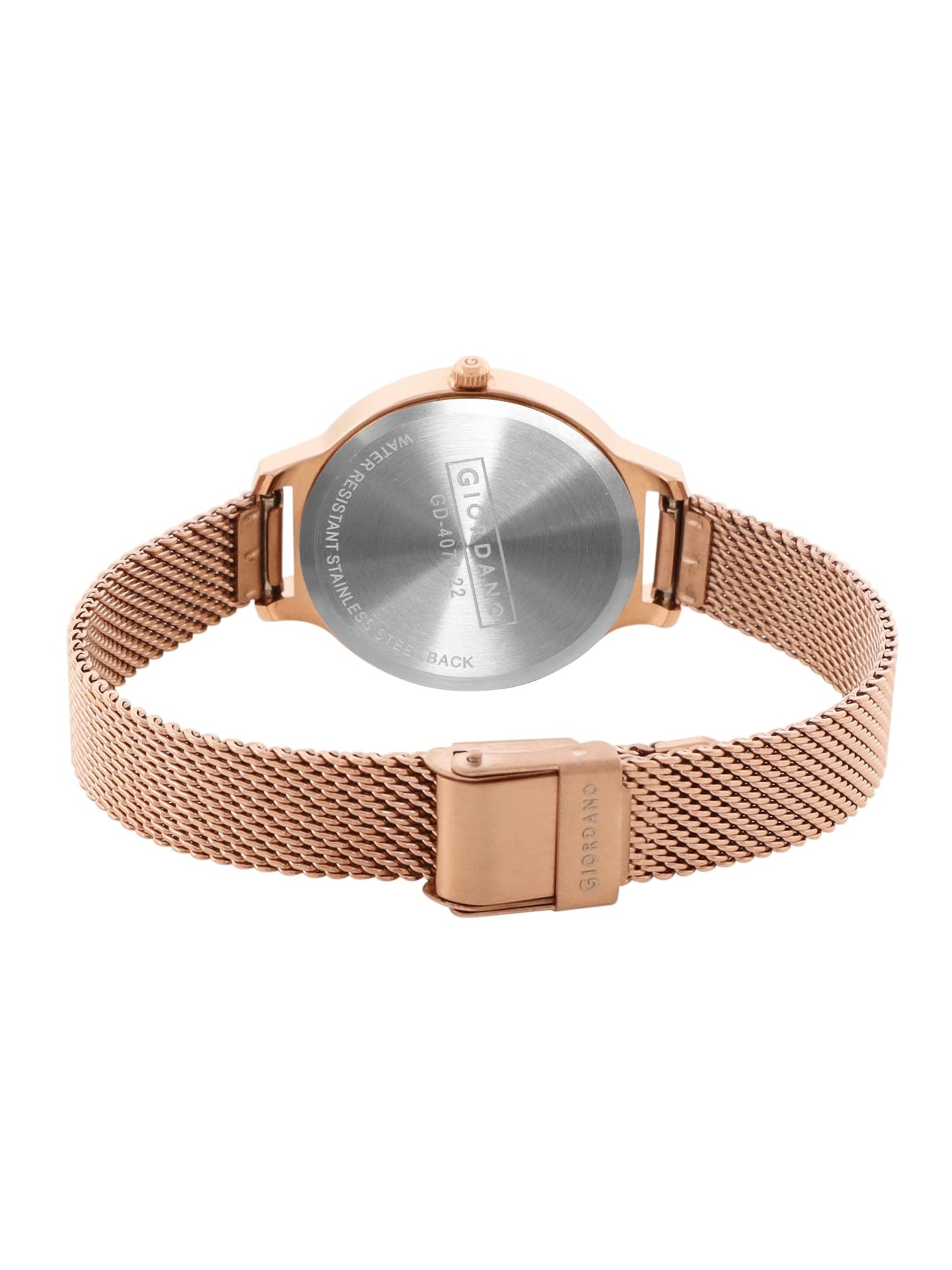 Giordano AW22 Collection Analog Watch for Women Stylish Metal Strap| 3 Hands Mechanism with Water Resistance Latest Generation Premium Analogue Watches Ideal Gift for Female, Ladies & Girls - GD4071