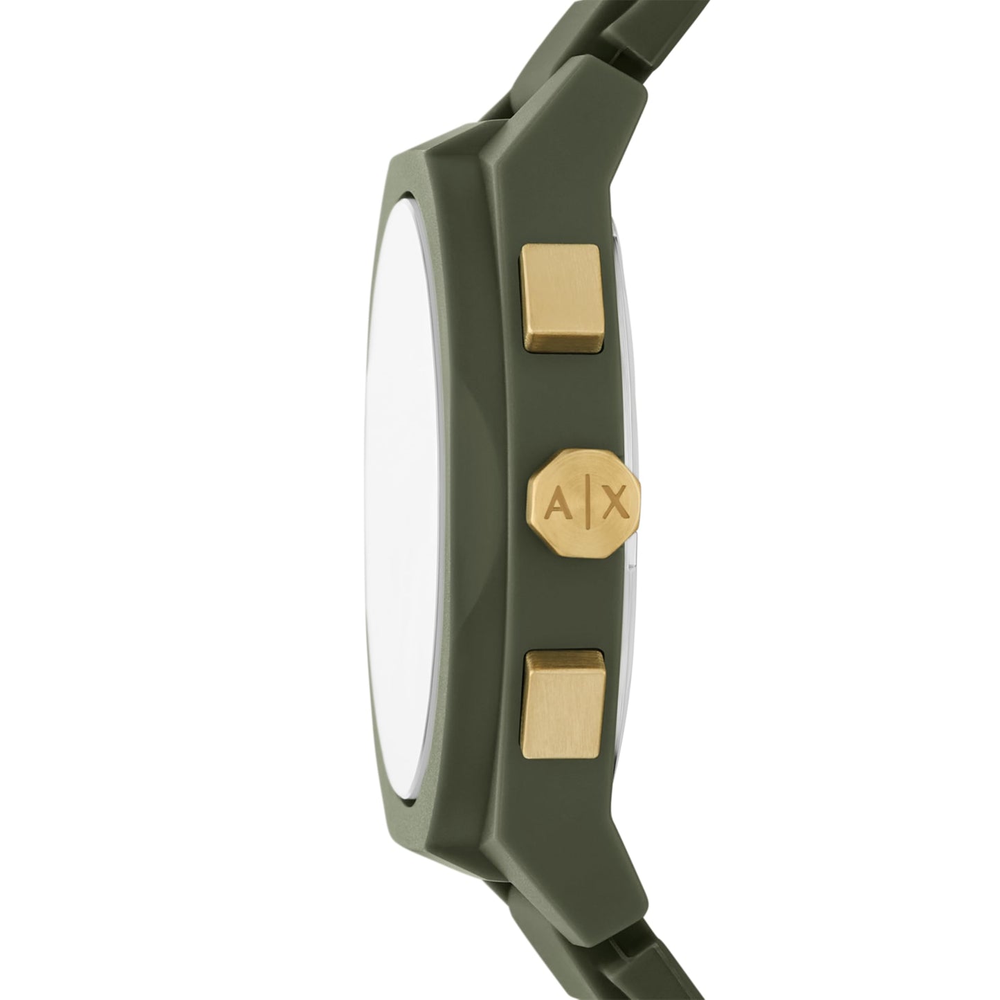 Armani Exchange N/A Green Quartz Silicone Watch AX4169