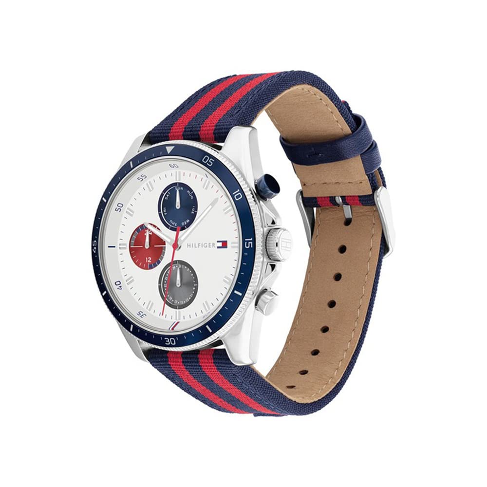 Tommy Hilfiger White Dial Quartz Analog Watch for Men-NETH1792035