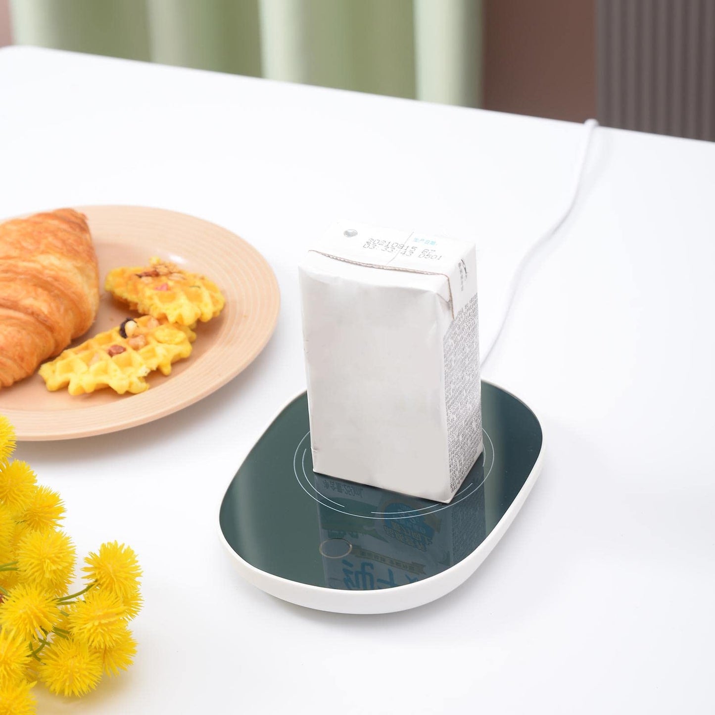 HEAVENGLOW Beverage Warmer Constant Temperature Mug Warmer for Office Home Red