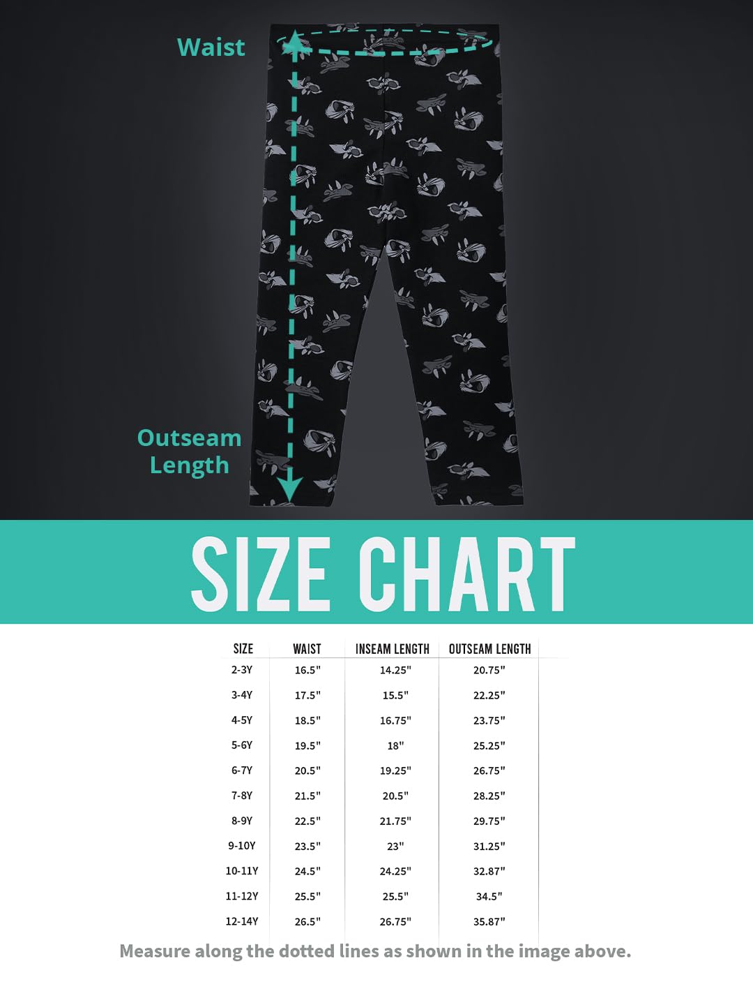 The Souled Store Mystical Printed Cotton Leggings for Girls