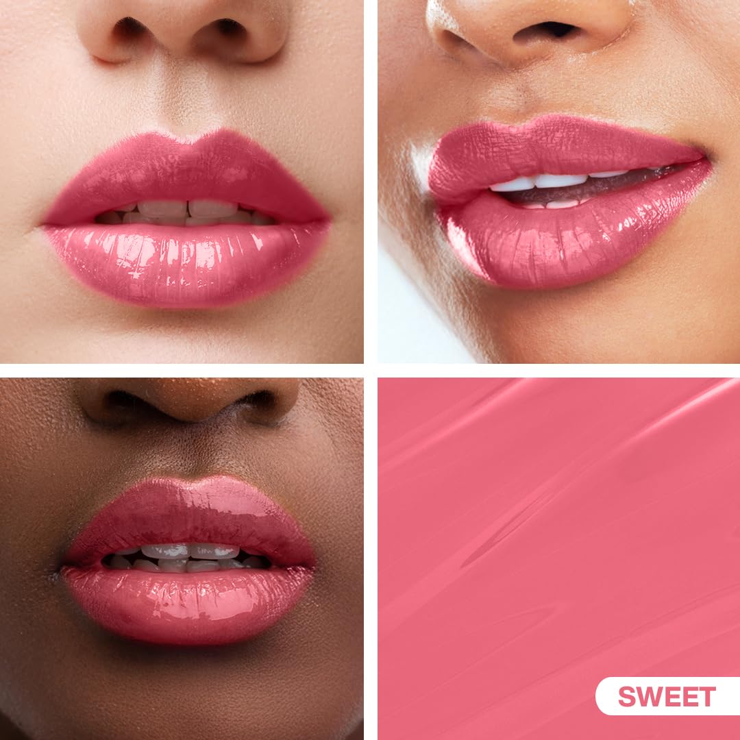 Revolution Relove Baby Gloss – Sweet | Lip Gloss for Shiny, Hydrated Lips | Lightweight, Non-Sticky, Vegan & Cruelty-Free