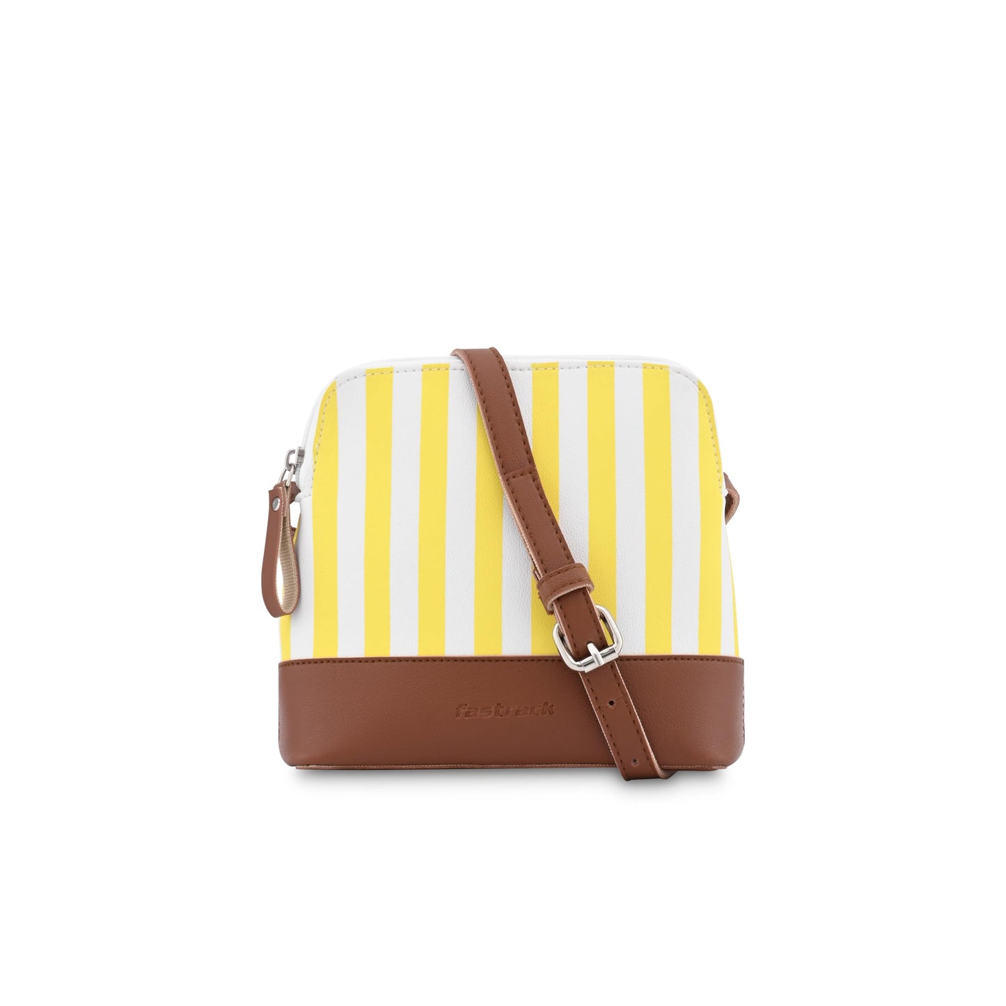 Fastrack Dual Color Striped Sling Bag for Women, Girls and Ladies