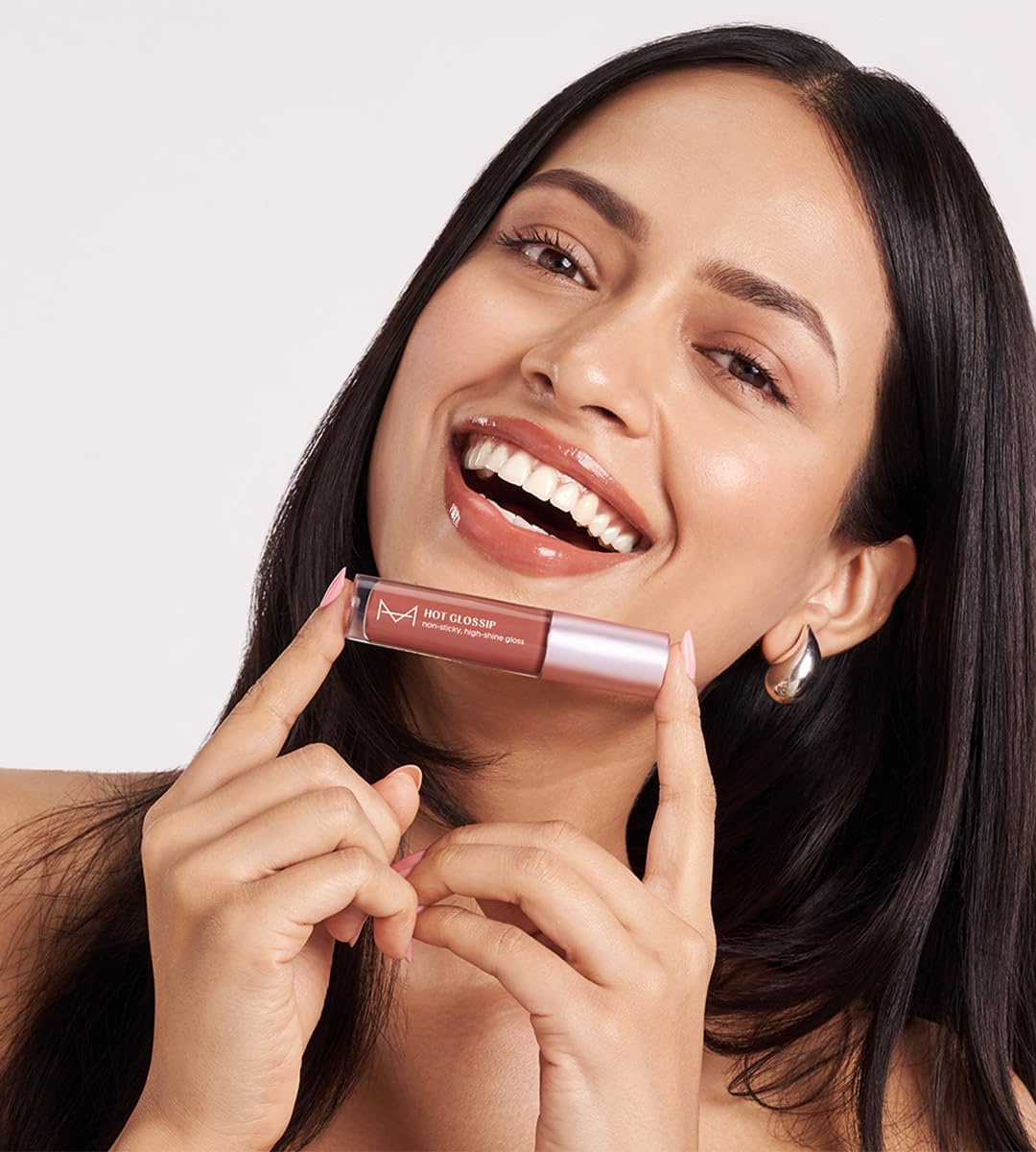 House Of Makeup Non-sticky gloss | High-shine lip gloss for pigmented lips | Lip gloss with hyaluronic acid | Zero stickiness (What's The Tea)