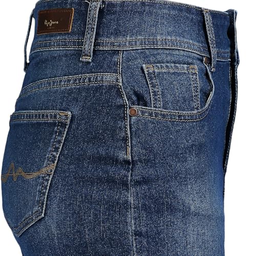 Pepe Jeans Dark Blue Mid Waist Mini Denim Skirt