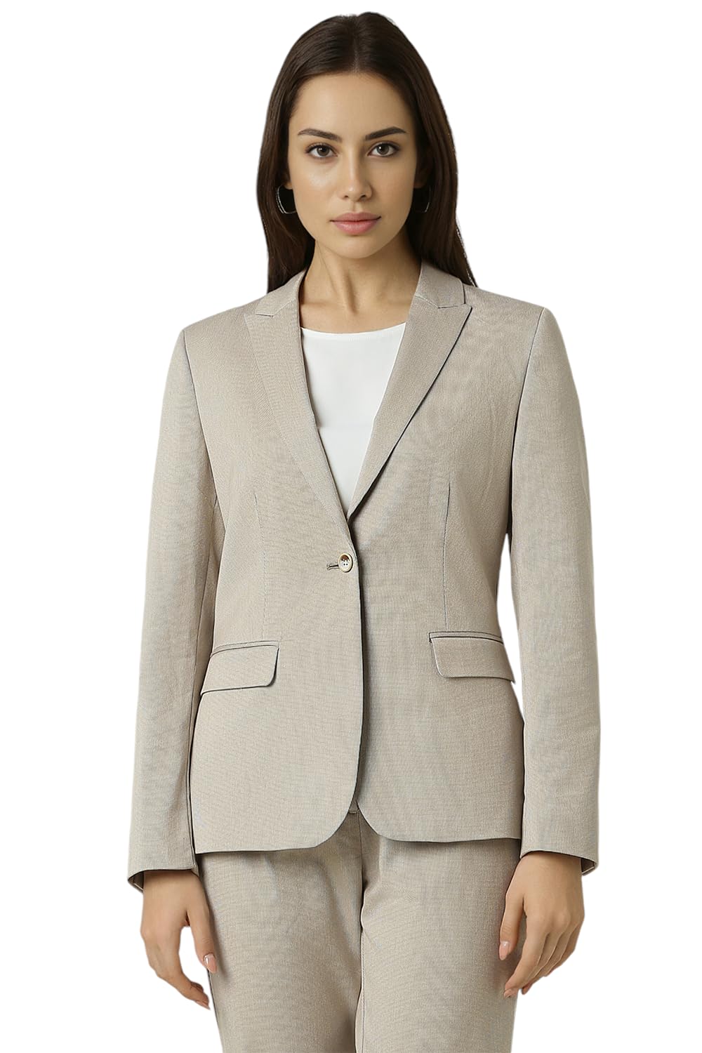 Van Heusen Women's Blazer (VWBZFRGFC91850_Grey