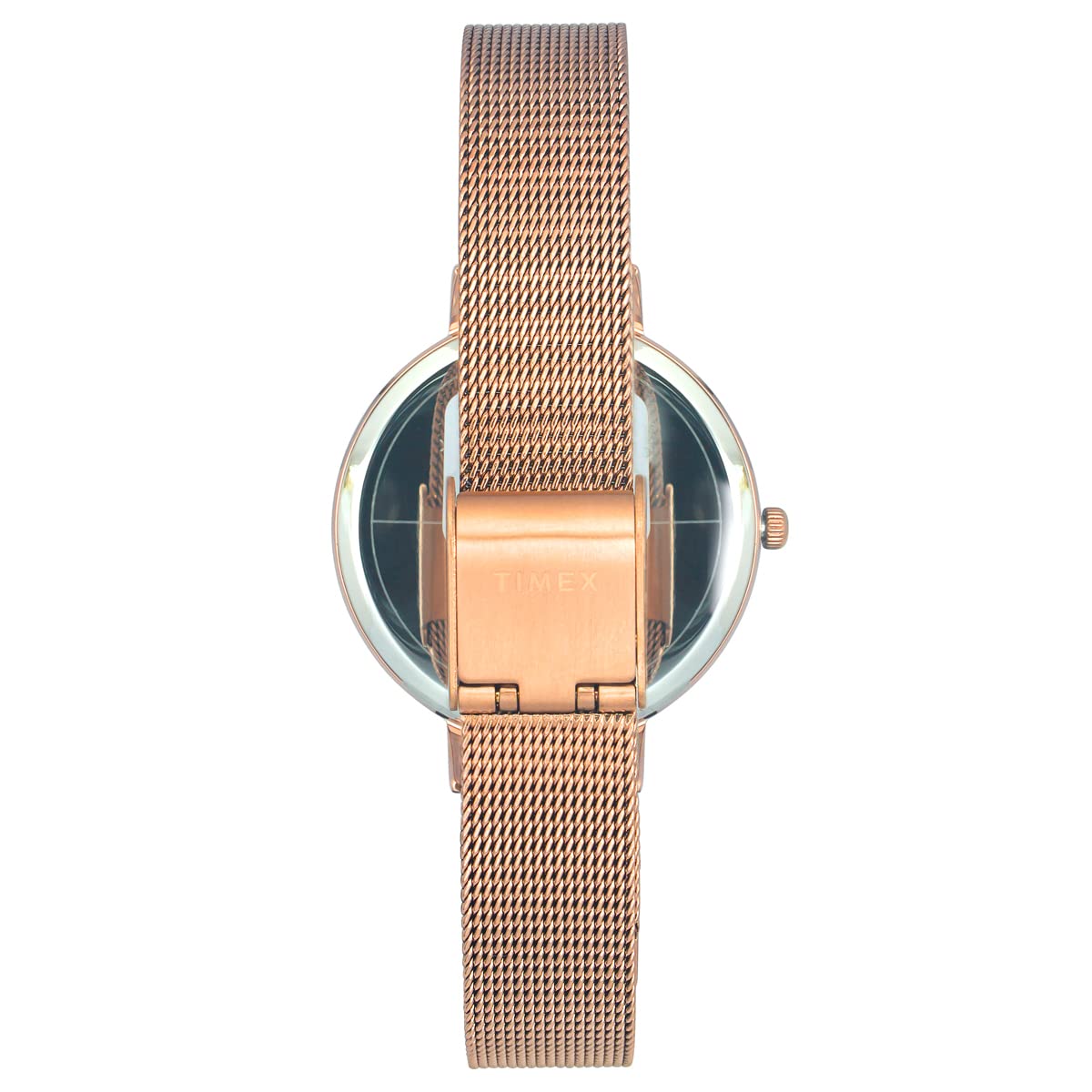 Timex Stainless Steel Analog Rose Gold Dial Women's Watch-Twel155Smu10