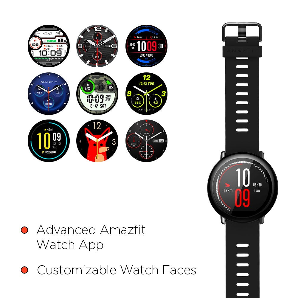 Amazfit Pace A1612 Multisport Smartwatch (Black)