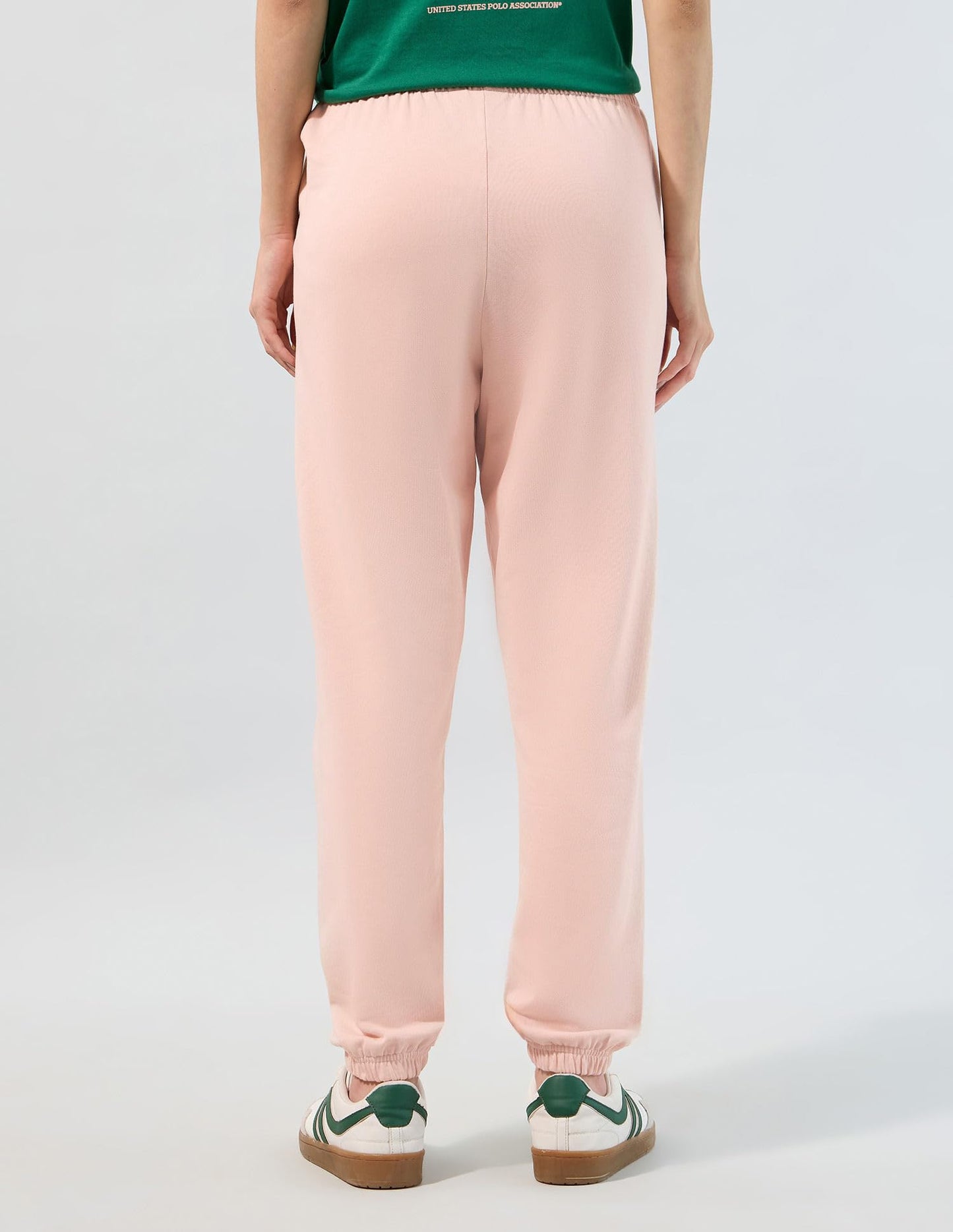 U.S. Polo ASSN. Solid Jogger Fit Trousers (UWAW25TRO144_Pink_XS)