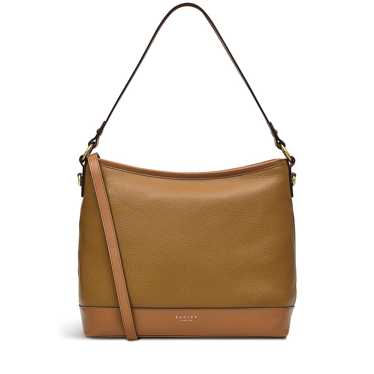 RADLEY London Babington Plain - Women's Leather Shoulder Bag - Medium Size Purse - Women's Shoulder Handbag, Caramel