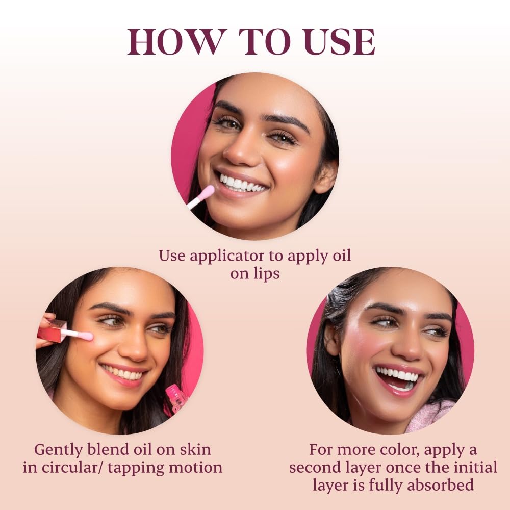 Typsy Beauty Shade Shifter PH Reactive Colour Changing Lip & Cheek Oil PH-Enomnal I Nourishing with Acai Berry & Hibiscus Oil Extracts I Unique Pink Shade Based on Skin's PH I Formulated In Italy 6.4g