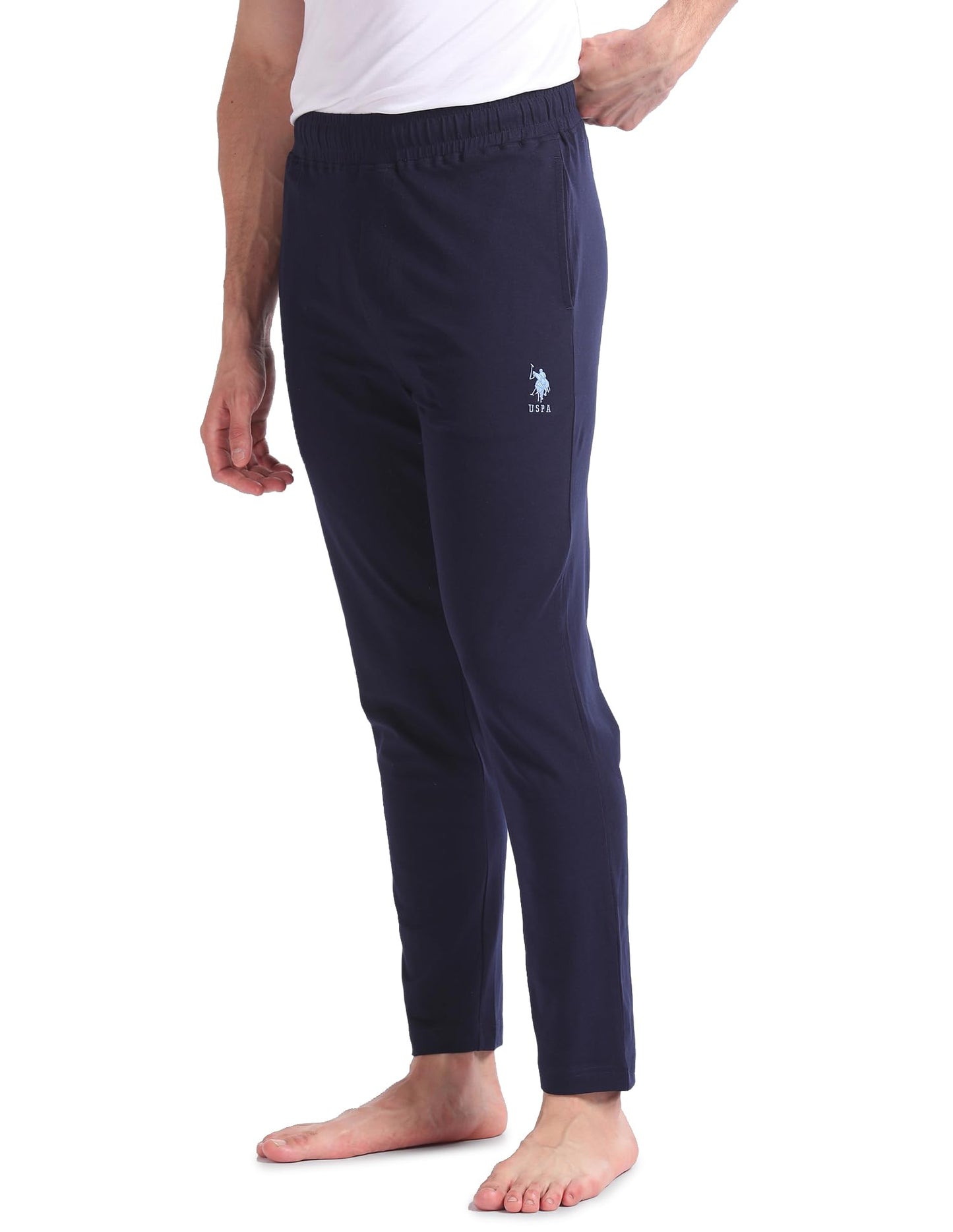 U.S. POLO ASSN.. Mens OELP1 Cotton Stretch Lounge Pants(OELP1-PL_Navy_XL)