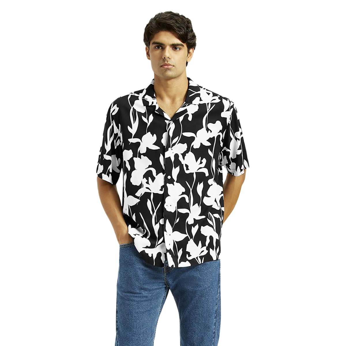 Levi's Men's Regular Fit Shirt (0036O-0021_Black