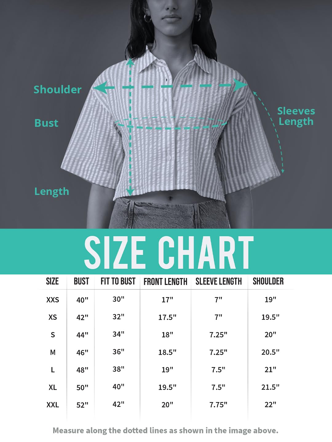 The Souled Store Denim Shirt: Mid Blue Women and Girls Short Sleeves Collared Neck Pull On Solid Cotton Oversized Cropped Shirts