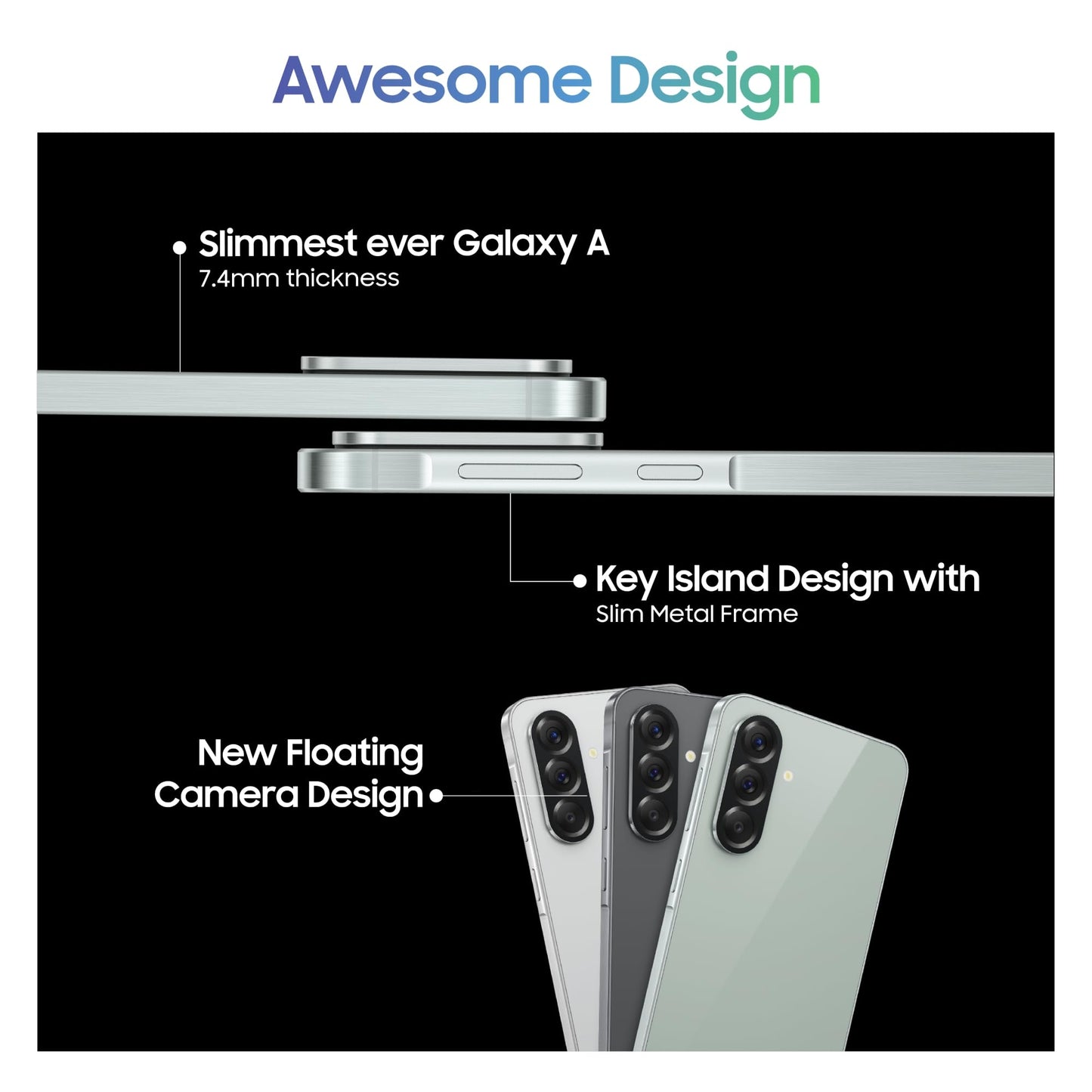 Samsung Galaxy A56 5G (Awesome Light Gray, 12GB, 256GB) | Awesome Intelligence: Circle to Search, Intelligent Editing | Awesome 6 OS & 6 Years Security Updates | IP67