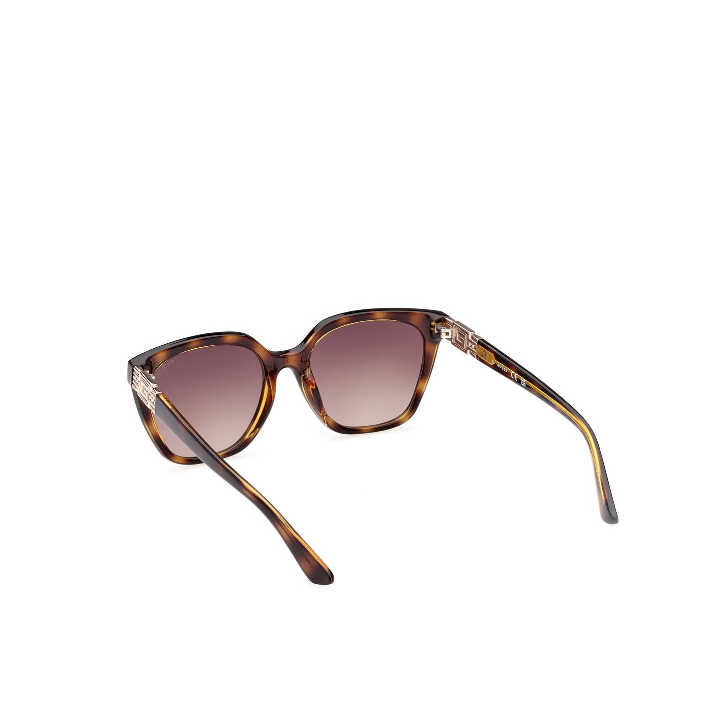 Guess Gu7870@5552F#, Dark Havana Rectangular Non-Polarized Sunglasses, Women's Regular, Dark Havana, Brown, Medium