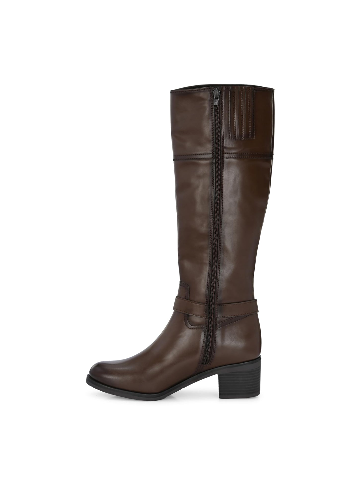 Delize Brown women mild Heel Knee Boots 59920-38