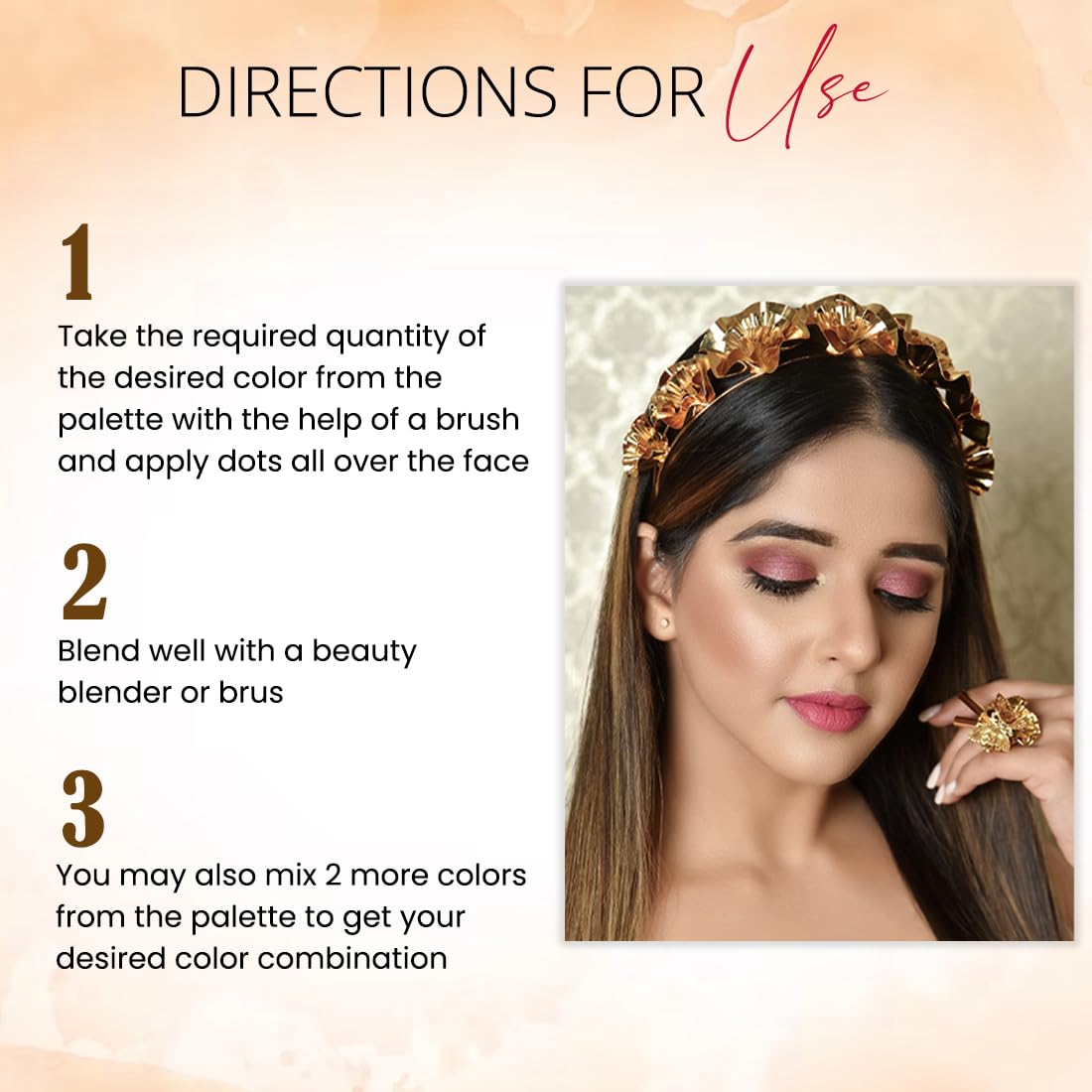 Coloressence HD Makeup Base Contour Face Palette, Long Lasting Weightless Highlighter Waterproof Satin Finish Concealer, Hides Blemishes, Dark Spots & Acne Marks - HDM-I