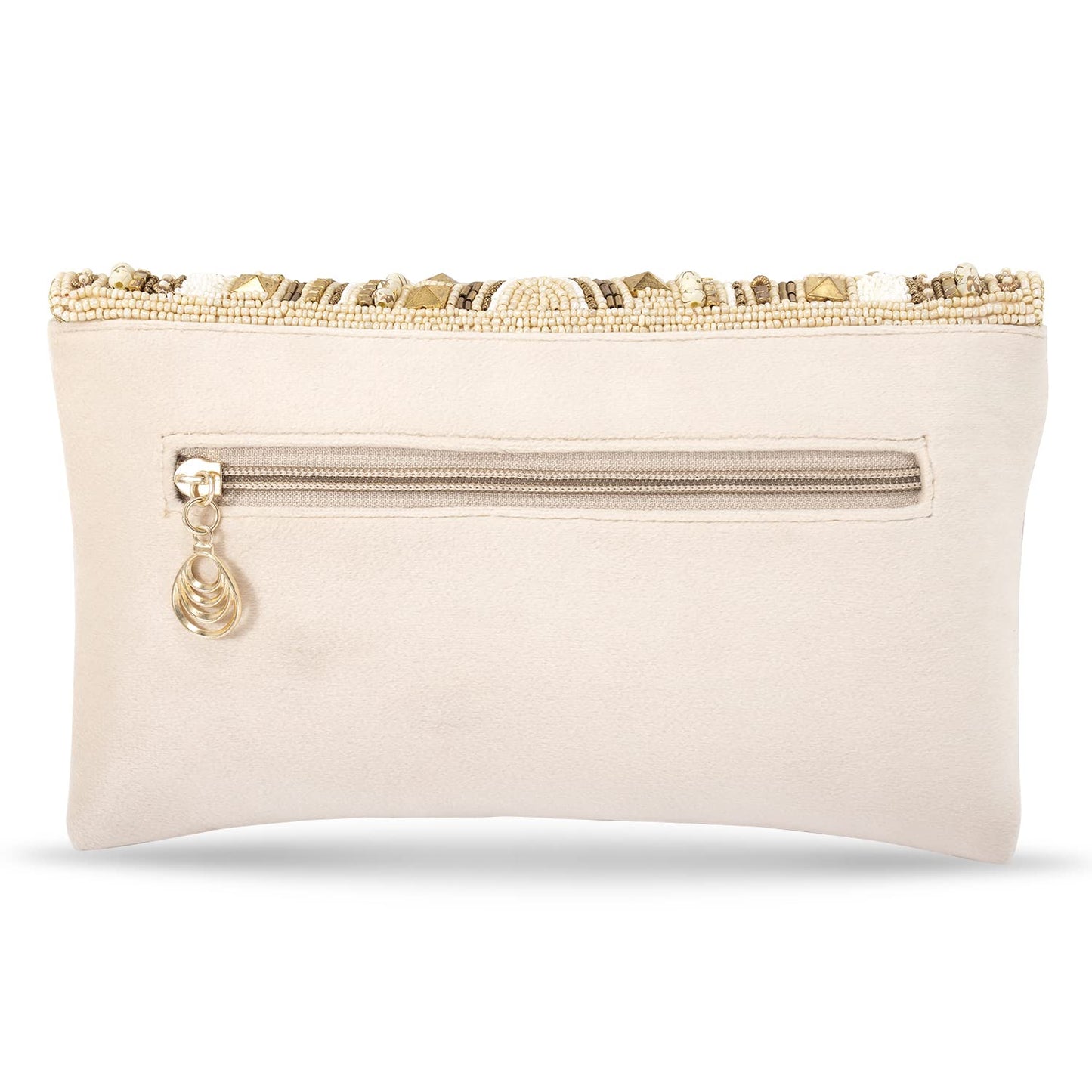 Peora Clutch Purses for Women Wedding Handmade Evening Handbags Party Bridal Clutch (C12CRM) Cream