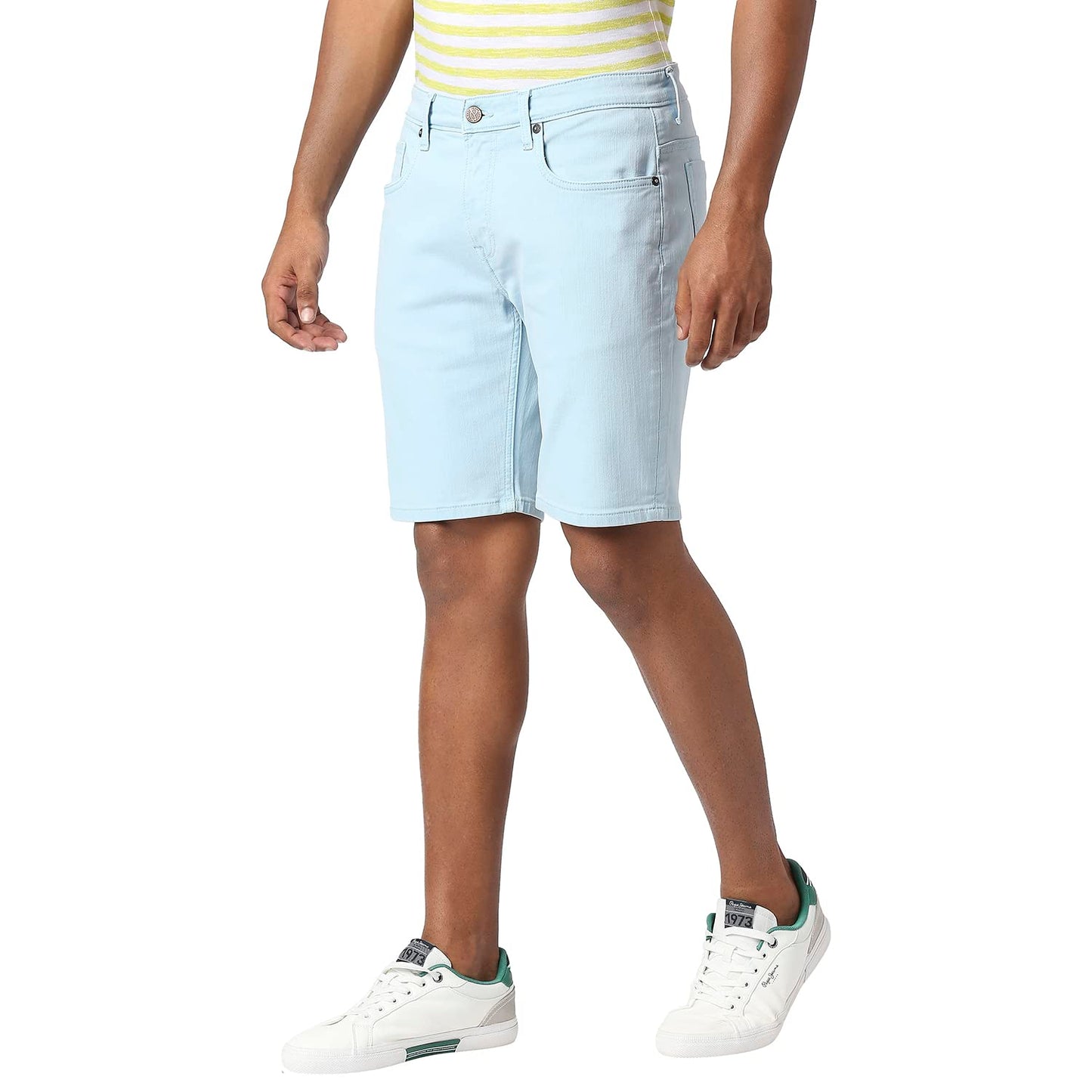 Pepe Jeans Men's Chino Shorts (PM207229P48_Sky Blue