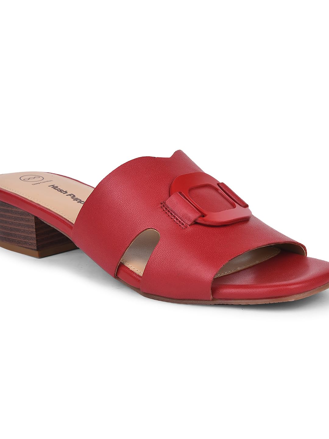 Hush Puppies Women Block Heel Sandals - Red (7Uk)