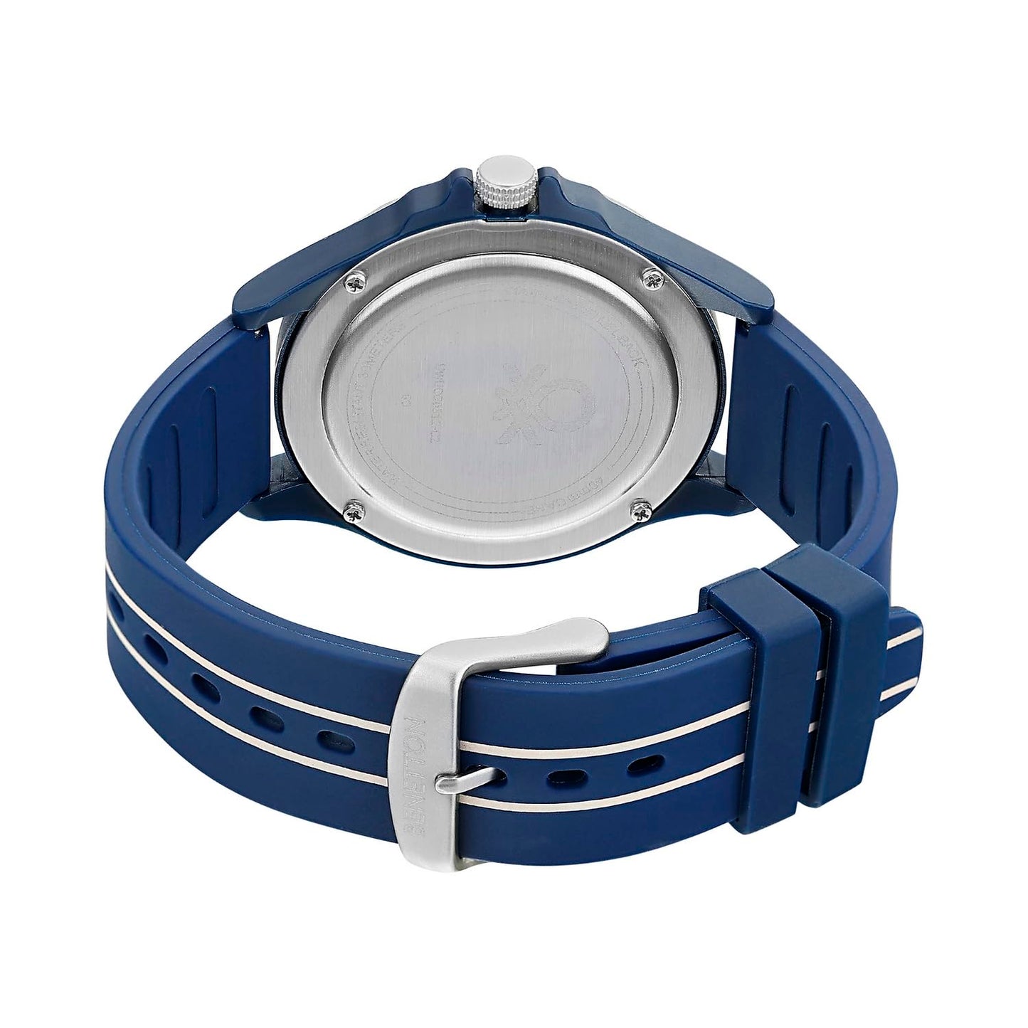 United Colors of Benetton Men Blue & Black Round Dial Analog Watch - UWUCG0312