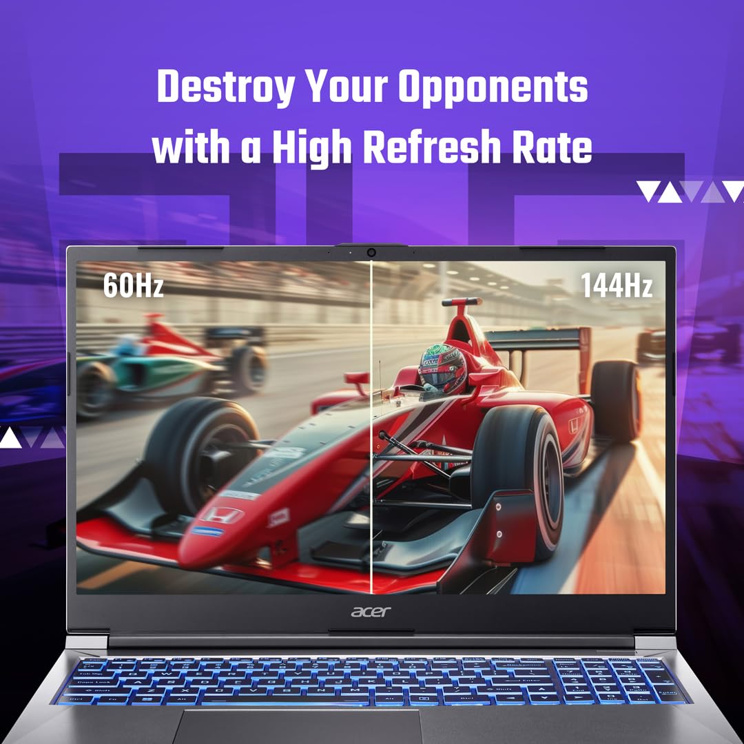 Acer ALG, Intel Core i7-13th Gen 13620H Processor, NVIDIA GeForce RTX 3050-6GB(16GB/512GB) FHD, 39.62cm(15.6"), 144Hz, Windows 11 Home, Steel Gray, 1.99KG, AL15G-53, Premium Metal Body,Gaming Laptop