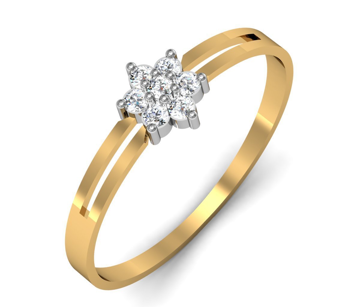 Avsar 14K (585) Yellow Gold Ring (For Womens, Size 11)