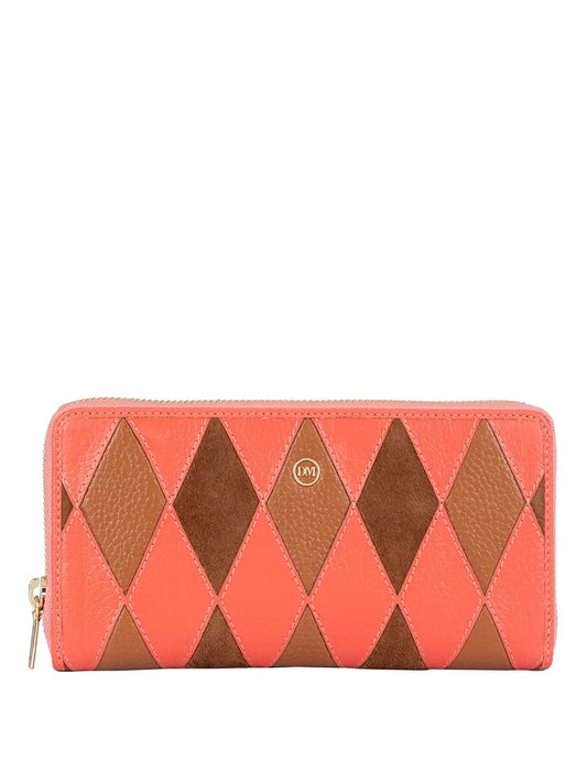 Da Milano Genuine Leather Red Ladies Wallet (10168)