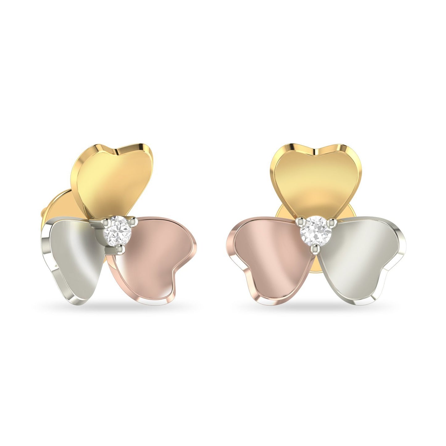 PC Jeweller The Eithnaa 18KT Yellow Gold & Diamond Earring