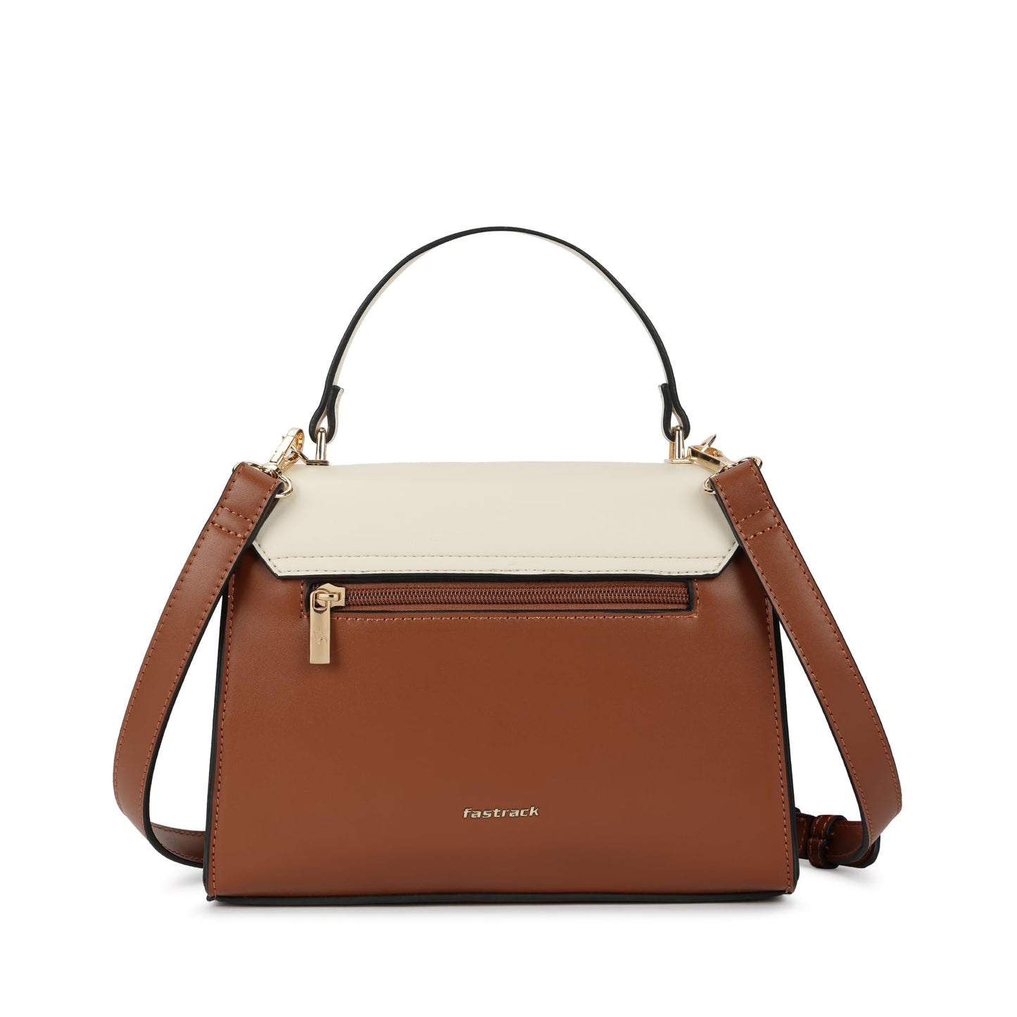 Fastrack ModLock Satchel | Women’s Faux-Leather Satchel | Dual Carry Options, Spacious Main Compartment & Quilted Front Pocket