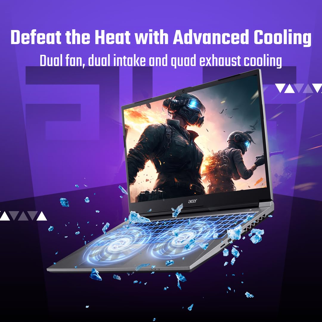 Acer ALG, Intel Core i7-13th Gen 13620H Processor, NVIDIA GeForce RTX 3050-6GB(16GB/512GB) FHD, 39.62cm(15.6"), 144Hz, Windows 11 Home, Steel Gray, 1.99KG, AL15G-53, Premium Metal Body,Gaming Laptop