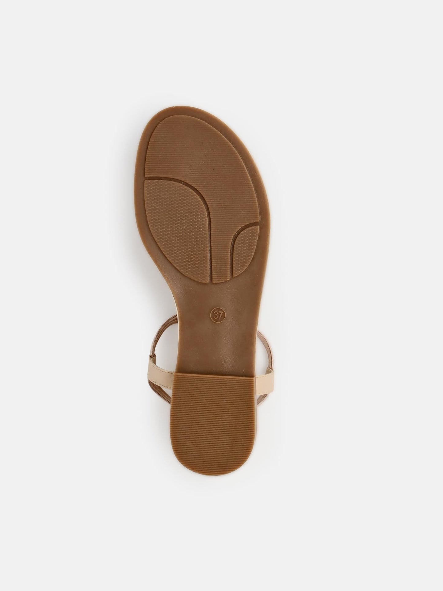 KENNETH COLE Women's Flat Sandal | Synthetic | Gold-Tone Chain T-Strap, Elastic Ankle Strap | White, EU39