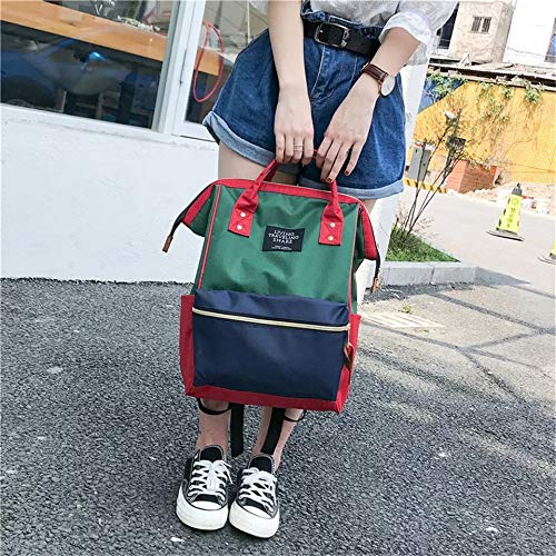 TYPIFY Women Fashion Casual Bag Nylon Shoulder Bag Oxford Clip Handbag Nylon Zipper (Pink)